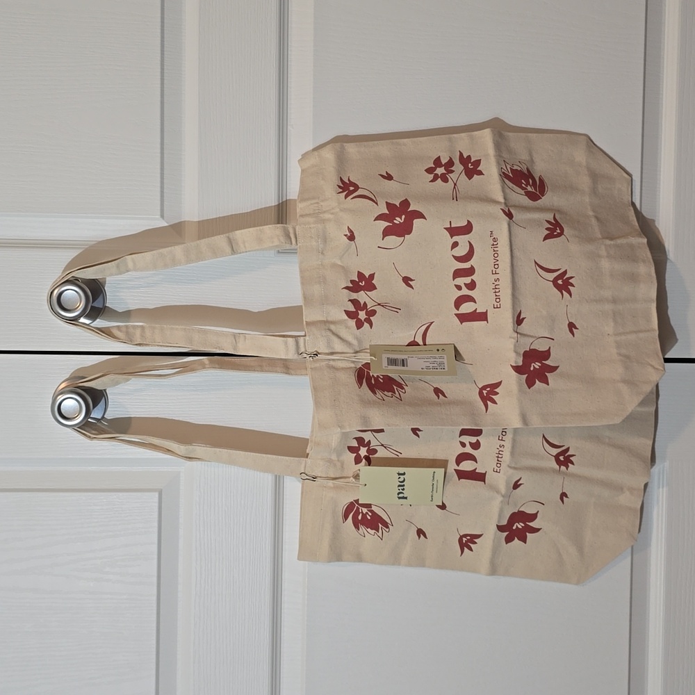 Pact - Floral Canvas Tote Set